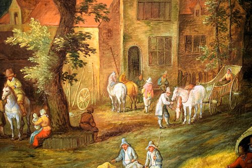 "Fairytale Landscapes with Figures in the Forest"